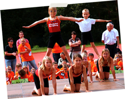 Turnen beim Sponsorenlauf