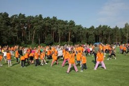 Turnen beim Sponsorenlauf