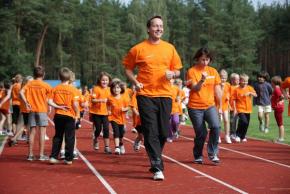 Turnen beim Sponsorenlauf